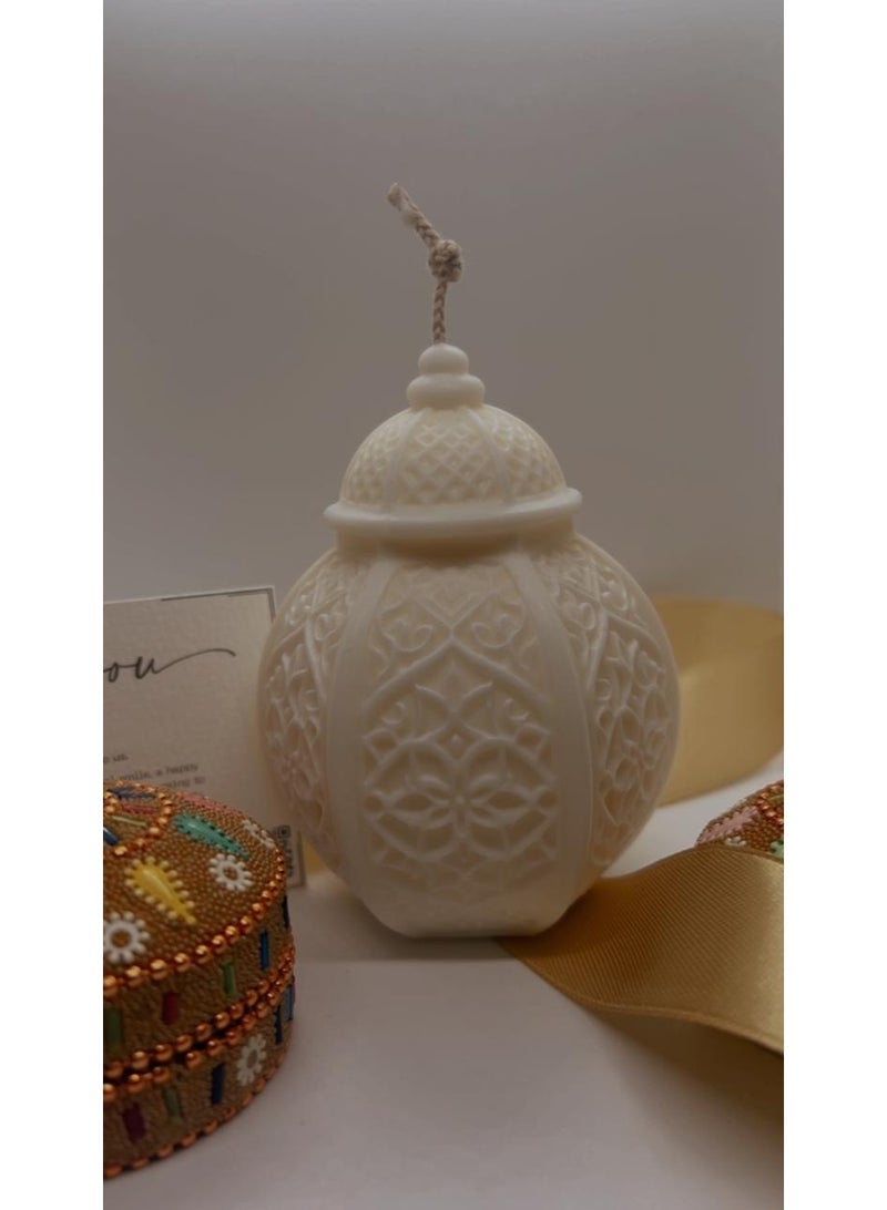 Serenity Candles شمعة رمضان سيرينيتي نور العود البيضاء – فتيل واحد (١٨٠ جم) - Image 2
